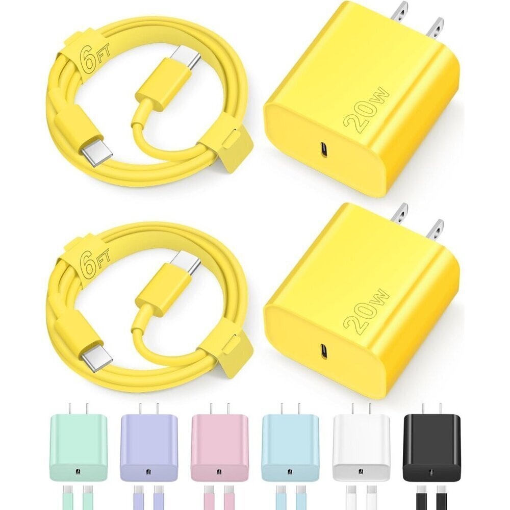iPhone 17 16 15 Charger Fast Charging Type C Chargers USB C Charger Block iPhone